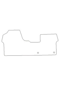 Tailored Rubber Floor Mat Citroen Dispatch 2016 on - Front Mat