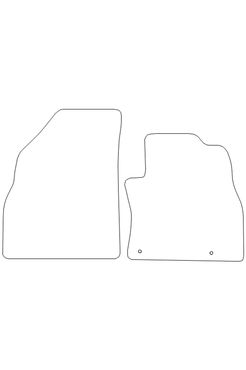 Tailored Rubber Floor Mat Fiat Fiorino 2008 on - Front Mats - Pair