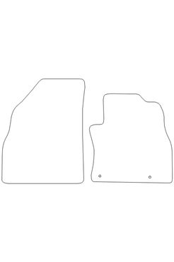 Tailored Rubber Floor Mat Peugeot Bipper Van 2008 on - Front Mats - Pair
