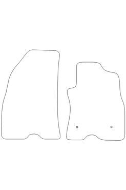 Tailored Rubber Floor Mat Fiat Doblo 2010-2022 - Front Mats - Pair
