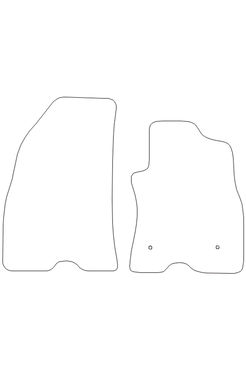 Tailored Rubber Floor Mat Fiat Doblo 2022 on - Front Mats - Pair - Push & Click Fixing