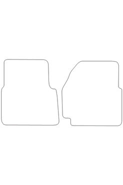 Tailored Rubber Floor Mat Land Rover Defender 2007-2012-SWB - Front Mats - Pair