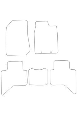 Tailored Rubber Floor Mat Isuzu D-Max 2012-2021 - Front & Rear Mats