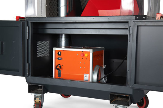 CUTTINGSTATION SS7X MOBILE WORK STATION FOR MATERIAL CUTTING WITH DUST EXTRACTION - BY ARMORGARD
