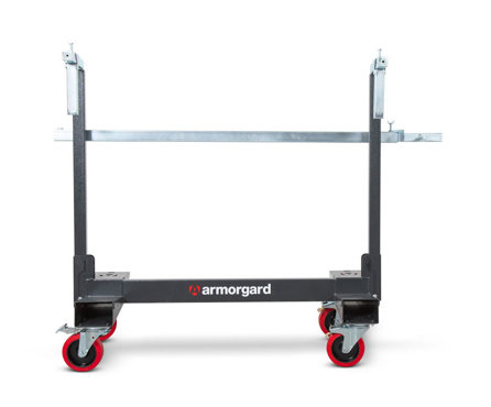 Armorgard Mobile Plasterboard Trolley LA750-Pro LoadAll Board Trolley - WITH HANDLE & ADJUSTABLE CLAMPS