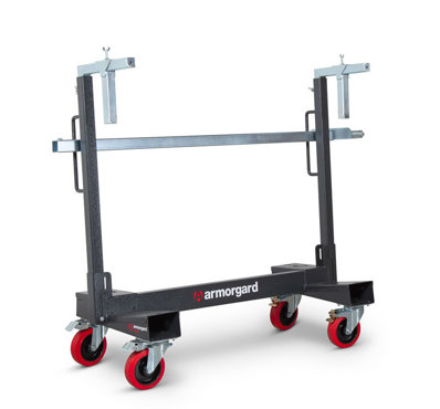 Armorgard Mobile Plasterboard Trolley LA750-Pro LoadAll Board Trolley - WITH HANDLE & ADJUSTABLE CLAMPS
