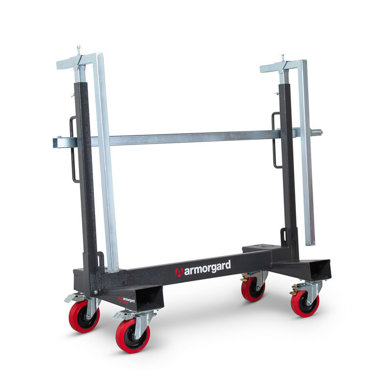 Armorgard Mobile Plasterboard Trolley LA750-Pro LoadAll Board Trolley - WITH HANDLE & ADJUSTABLE CLAMPS