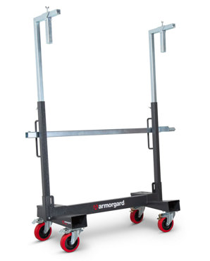 Armorgard Mobile Plasterboard Trolley LA750-Pro LoadAll Board Trolley - WITH HANDLE & ADJUSTABLE CLAMPS