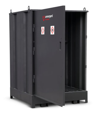 DRUMBANK DB4S SAFE STORAGE FOR UP-TO 4 X 205 LITRE DRUMS - BY ARMORGARD