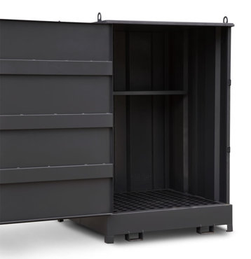 DRUMBANK DB4S SAFE STORAGE FOR UP-TO 4 X 205 LITRE DRUMS - BY ARMORGARD