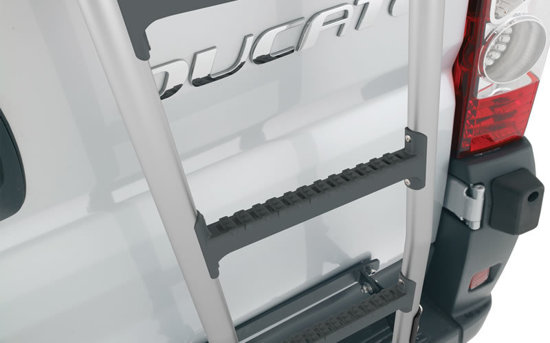 8 Step Rhino Aluminium Ladder Mercedes Sprinter 2006-2018 - All H2 Roof Height Models - Twin Door