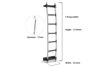 Rhino Aluminium ladder 7 rung tech drawing