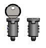 KammBar Lock Barrels and Keys 3 Pairs - SK48