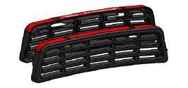Plastic Tread Replacement Kit Suits Twin Black Step W/ Reverse Sensor Holes -