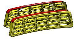 Plastic Tread Replacement Kit Suits Twin Yellow Step -