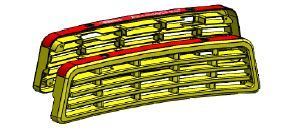 Plastic Tread Replacement Kit Suits twin Yellow Step W/ Reverse Sensor Holes -