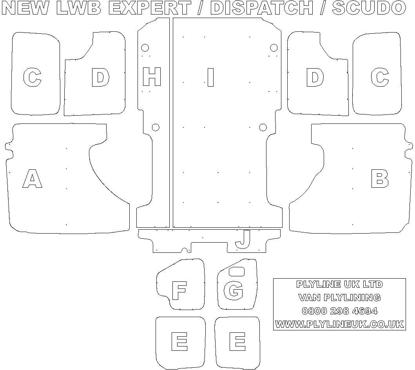 Ply Lining Kit Citroen Dispatch 2007-2016 - Long Wheel Base - Low Roof
