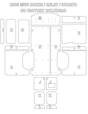 Ply Lining Kit Citroen Relay 2006 on - Medium Wheel Base
