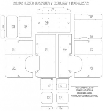 Ply Lining Kit Fiat Ducato 2006 on - Long Wheel Base