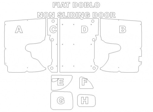 Ply Lining Kit Fiat Doblo pre 2010 -