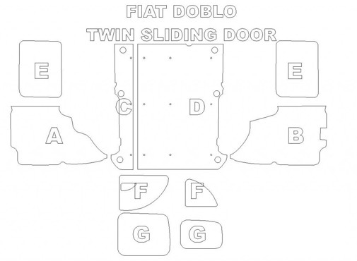 Ply Lining Kit Fiat Doblo pre 2010 -