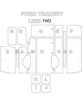 Ply Lining Kit Ford Transit pre 2014 - Long Wheel Base