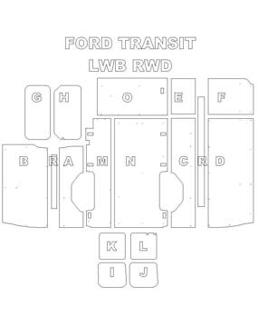 Ply Lining Kit Ford Transit pre 2014 - Long Wheel Base