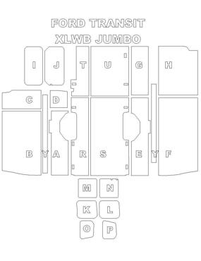 Ply Lining Kit Ford Transit pre 2014 - Jumbo