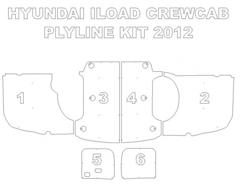 Ply Lining Kit Hyundai iLoad - Double Cab