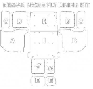 Ply Lining Kit Nissan NV200 -