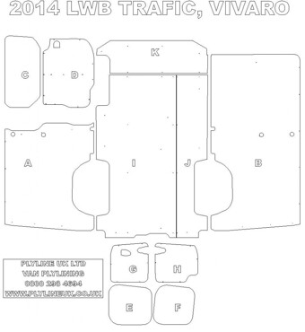 Ply Lining Kit Nissan NV300 2016 On - Long Wheel Base