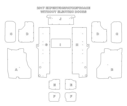 Ply Lining Kit Toyota Proace 2016 on - Long - XL