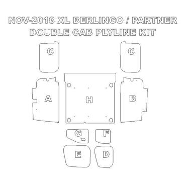 Ply Lining Kit Vauxhall Combo 2018 On Double Cab - L2 H1