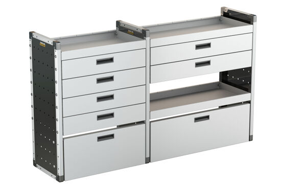 Drawer Unit Fits 750mm Wide - Van Guard Van Racking Units