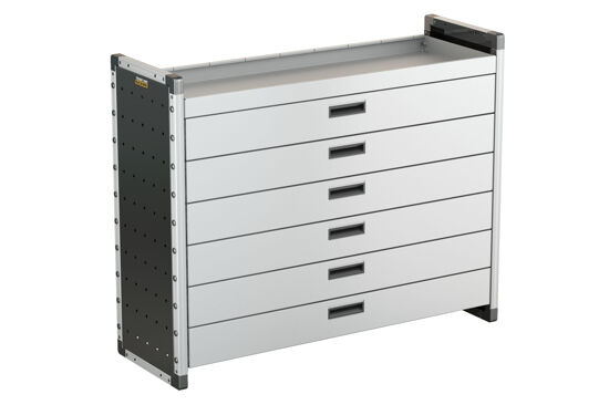 Drawer Unit Fits 1250mm Wide - Van Guard Van Racking Units