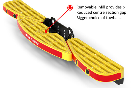 Yellow Rhino TowStep With Reversing Sensors - Toyota Proace 2016 -
