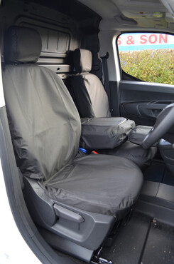 Easy Fit Tailored Van Seat Covers Citroen Berlingo 2018 on - Front Single & Double - Black