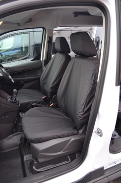 Easy Fit Tailored Van Seat Covers Ford Transit Connect 2018 on - Front Pair (no armrest) - Black