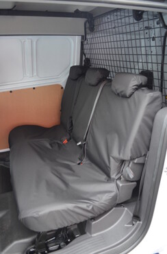 Easy Fit Tailored Van Seat Covers Ford Transit Connect 2018 on - Rear Single & Double - Black