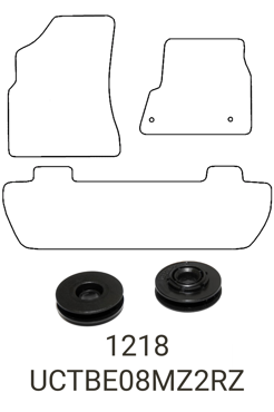 Tailored Rubber Floor Mat Citroen Berlingo 2008-2018 - Front & Rear