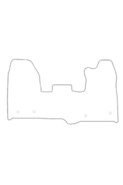 Tailored Rubber Floor Mat Ford Transit Custom Front (2013+) - Front Mat