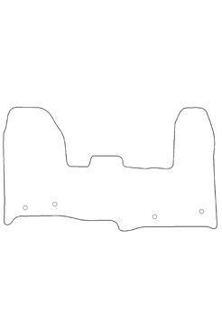 Tailored Rubber Floor Mat Ford Transit Custom Front 2018+ (AUTO) - Front Mat