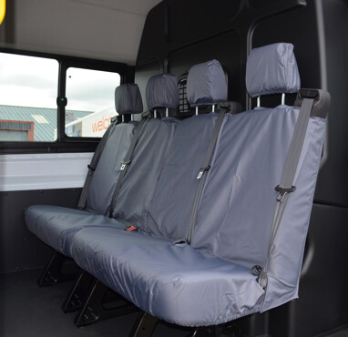 Easy Fit Tailored Van Seat Covers Ford Transit 2014 on - Rear 4-Seater (2 Pairs) - Grey