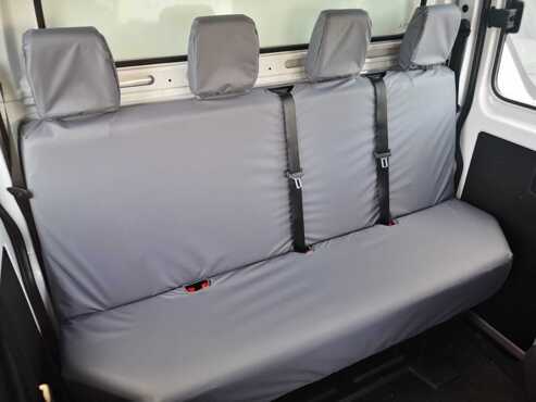 Easy Fit Tailored Van Seat Covers Mercedes Sprinter 2018 on - Rear Quad (Seatbelts Together) - Grey