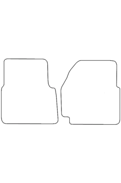 Tailored Rubber Floor Mat Land Rover Defender 2012-2016 - Front Mats - Pair