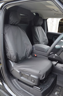 Easy Fit Tailored Van Seat Covers Land Rover Defender 2020 on - Single & Single - Black