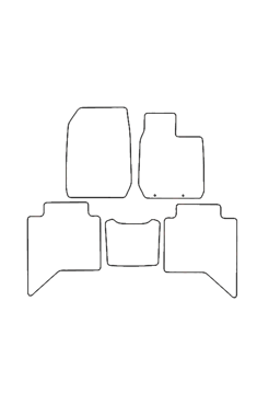 Tailored Rubber Floor Mat Isuzu D-Max 2021 on - Front & Rear Mats