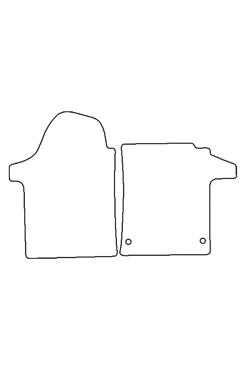 Tailored Rubber Floor Mat Mercedes Vito 2015 on - Front Mats - Pair