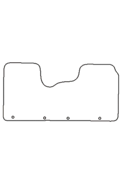 Tailored Rubber Floor Mat Nissan NV300 2016 on - Front Mat