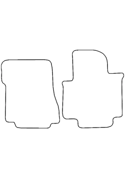 Tailored Rubber Floor Mat Nissan NV200 2009 on - Front Mats - Pair